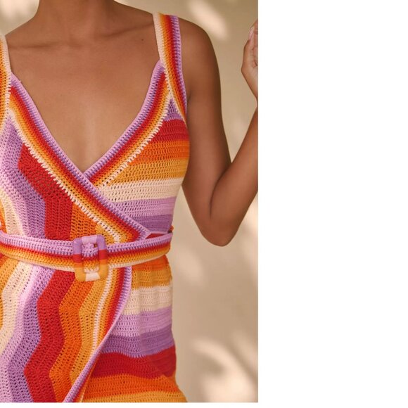 NWT Farm Rio Crochet Mini Dress size XL - Picture 3 of 5